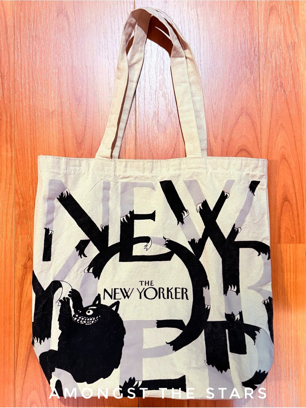 The New Yorker Logo Edward Steed Wild Things Monsters Canvas Tote Bag